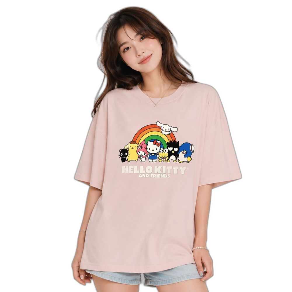 Sanrio Hello Kitty & Friends Pink T-Shirt PLUS Size 3XL - Picture 1 of 4